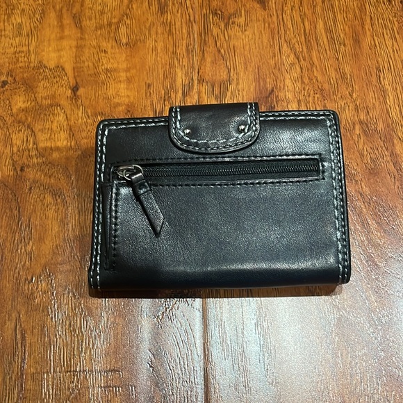 💯 COACH Black Leather Turn-lock Wallet. RARE! - Picture 6 of 7